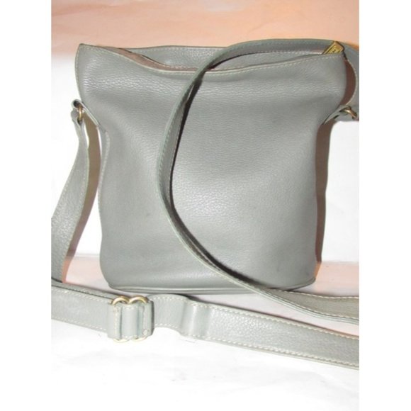 Coach Vintage Sage Green Buttery Soft Leather & Brass Hardware Sonoma Feed bag - Picture 10 of 12